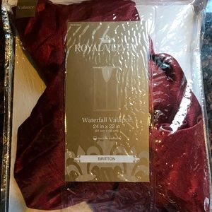 Rod pocket VALANCE color BRICK